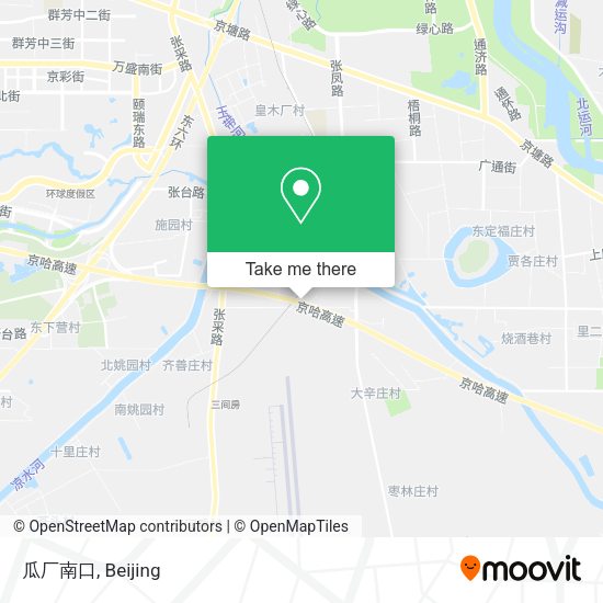 瓜厂南口 map
