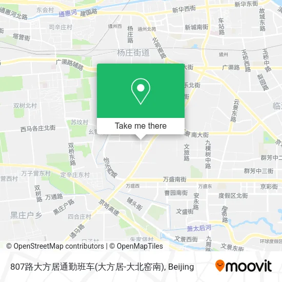 807路大方居通勤班车(大方居-大北窑南) map