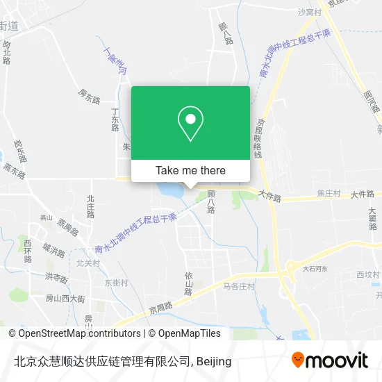 北京众慧顺达供应链管理有限公司 map