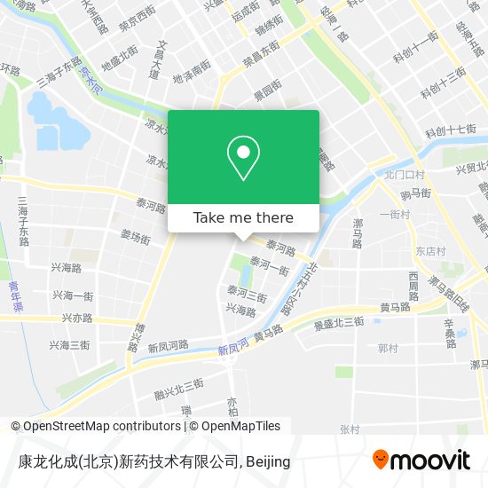 康龙化成(北京)新药技术有限公司 map