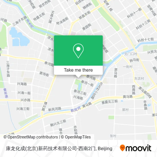 康龙化成(北京)新药技术有限公司-西南2门 map