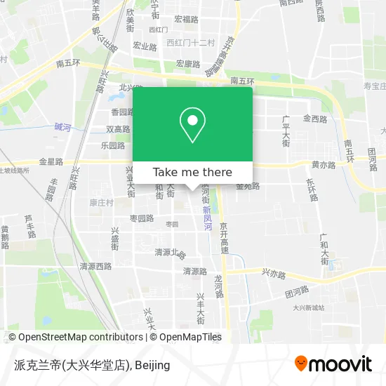 派克兰帝(大兴华堂店) map