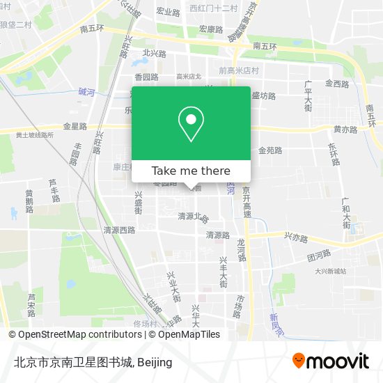 北京市京南卫星图书城 map
