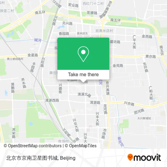 北京市京南卫星图书城 map