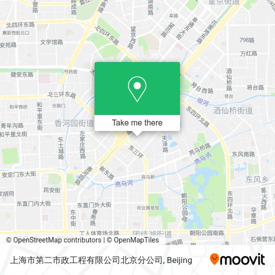 上海市第二市政工程有限公司北京分公司 map
