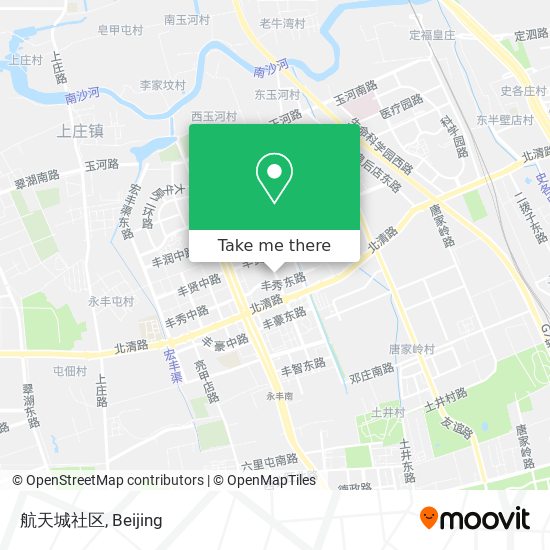航天城社区 map