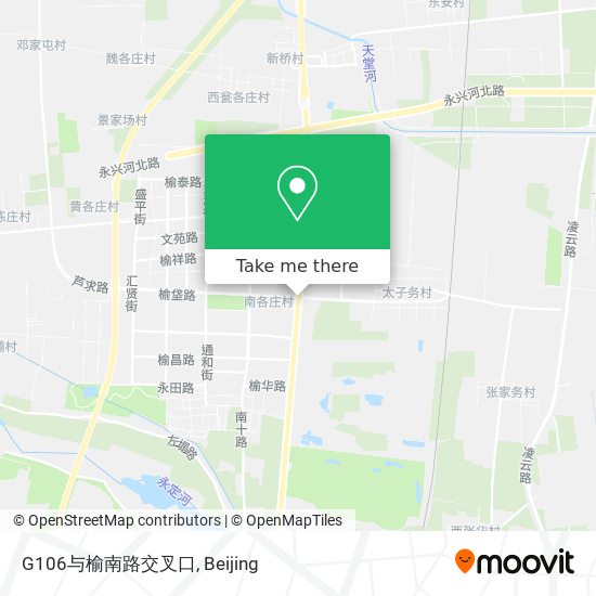 G106与榆南路交叉口 map