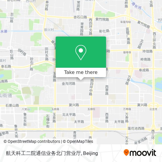 航天科工二院通信业务北门营业厅 map