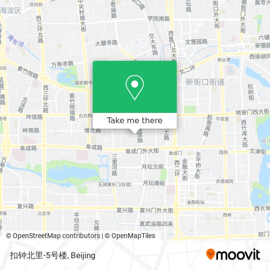 扣钟北里-5号楼 map