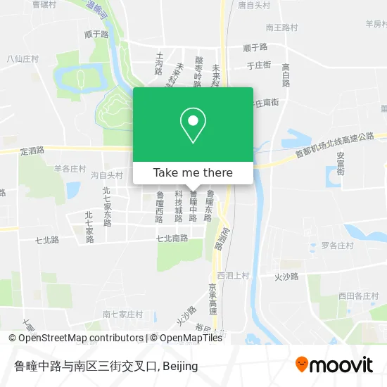 鲁疃中路与南区三街交叉口 map