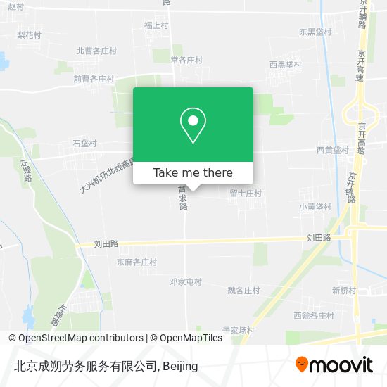 北京成朔劳务服务有限公司 map