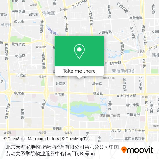 北京天鸿宝地物业管理经营有限公司第六分公司中国劳动关系学院物业服务中心(南门) map