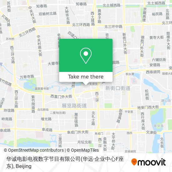 华诚电影电视数字节目有限公司(华远·企业中心F座东) map