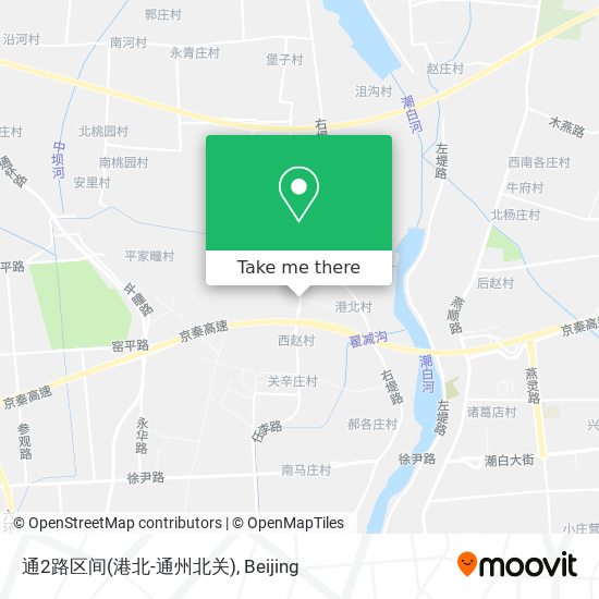通2路区间(港北-通州北关) map