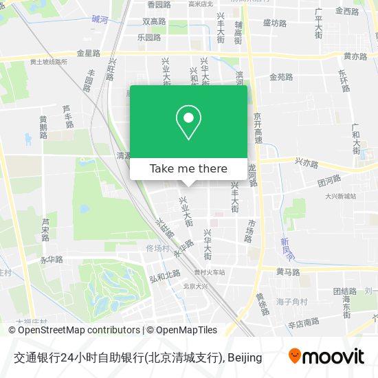 交通银行24小时自助银行(北京清城支行) map