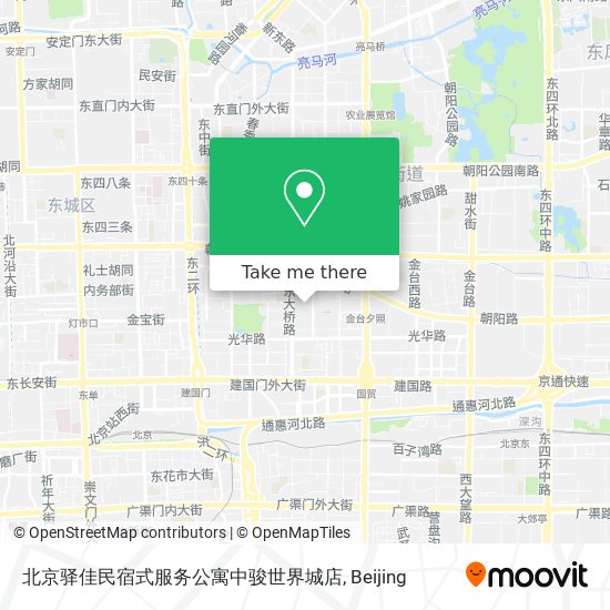 北京驿佳民宿式服务公寓中骏世界城店 map
