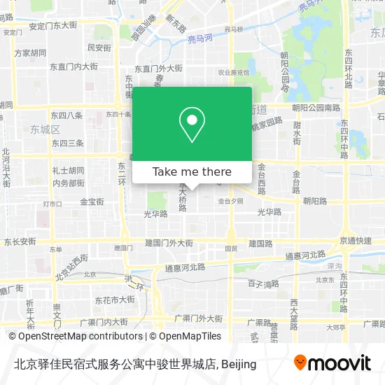 北京驿佳民宿式服务公寓中骏世界城店 map