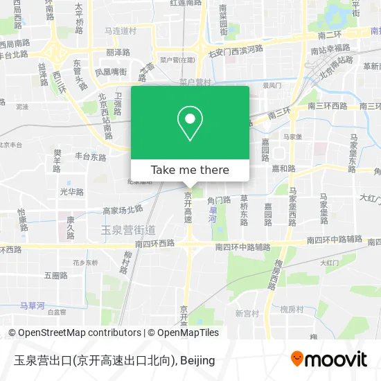 玉泉营出口(京开高速出口北向) map