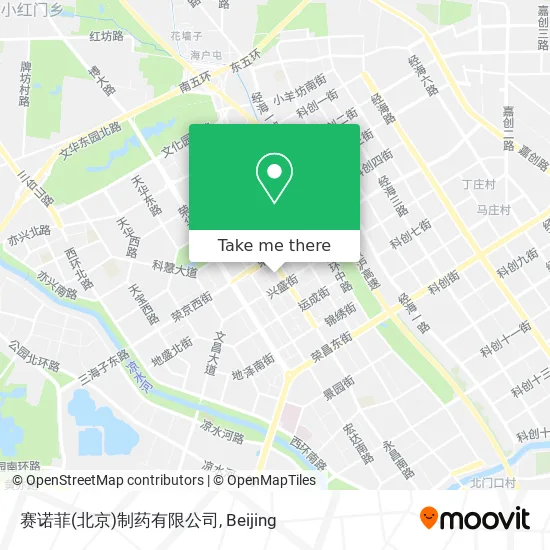 赛诺菲(北京)制药有限公司 map