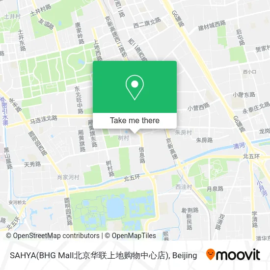 SAHYA(BHG Mall北京华联上地购物中心店) map