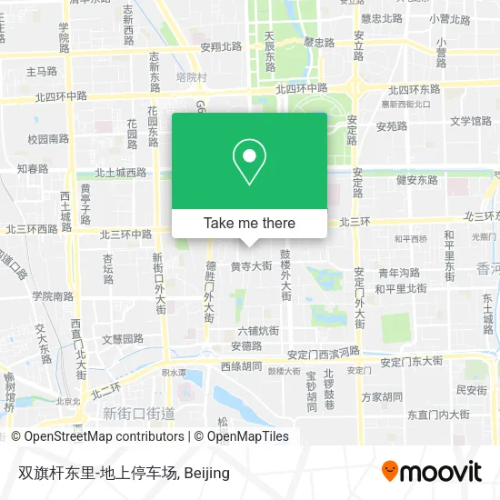双旗杆东里-地上停车场 map