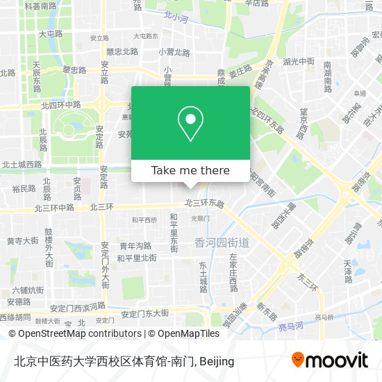 北京中医药大学西校区体育馆-南门 map