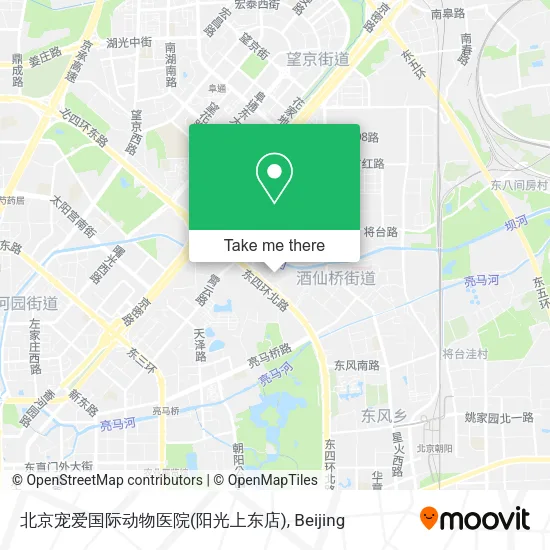 北京宠爱国际动物医院(阳光上东店) map
