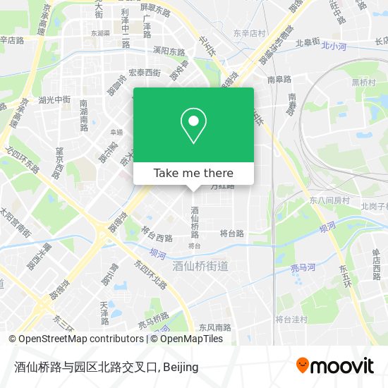 酒仙桥路与园区北路交叉口 map