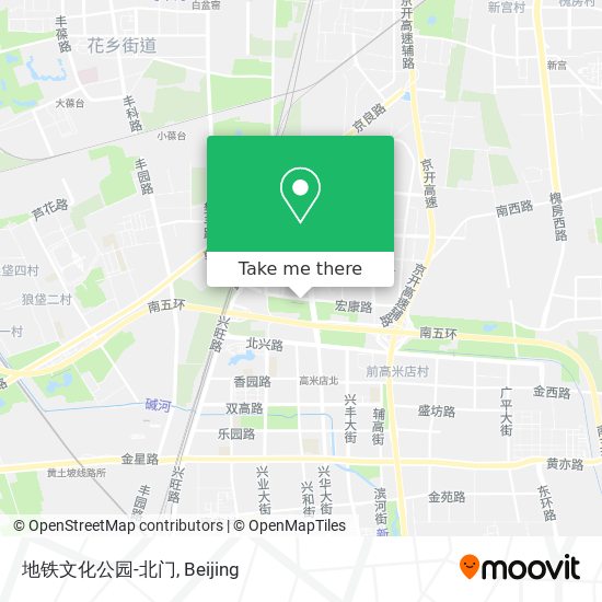 地铁文化公园-北门 map