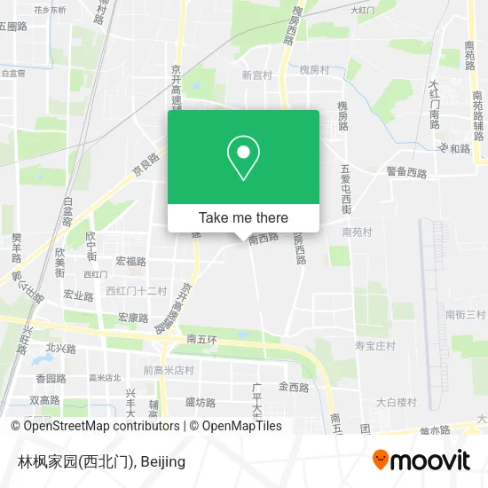 林枫家园(西北门) map