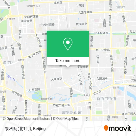 铁科院(北1门) map