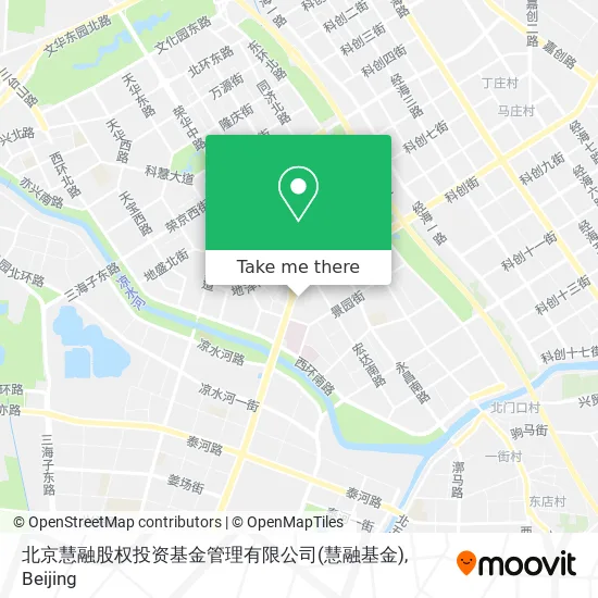 北京慧融股权投资基金管理有限公司(慧融基金) map