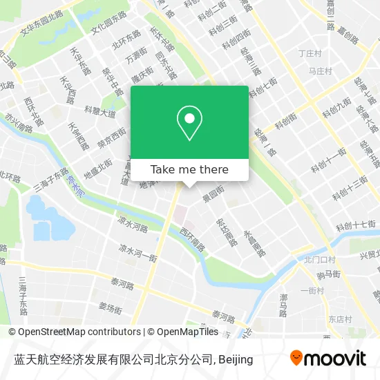 蓝天航空经济发展有限公司北京分公司 map