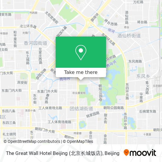 The Great Wall Hotel Beijing (北京长城饭店) map