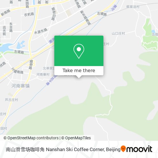 南山滑雪场咖啡角 Nanshan Ski Coffee Corner map