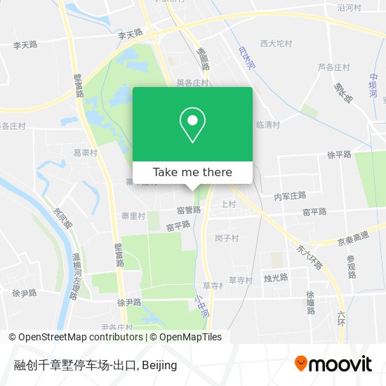 融创千章墅停车场-出口 map