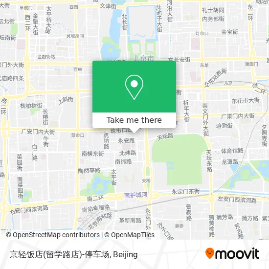 京轻饭店(留学路店)-停车场 map