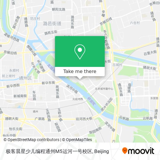 极客晨星少儿编程通州M5运河一号校区 map