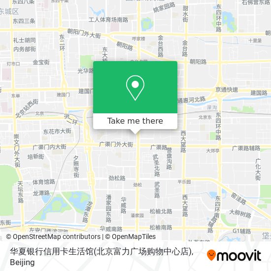 华夏银行信用卡生活馆(北京富力广场购物中心店) map
