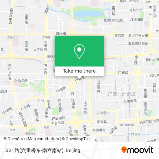321路(六里桥东-南宫南站) map