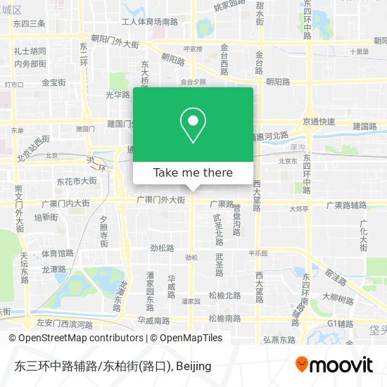 东三环中路辅路/东柏街(路口) map