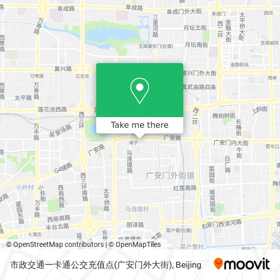 市政交通一卡通公交充值点(广安门外大街) map