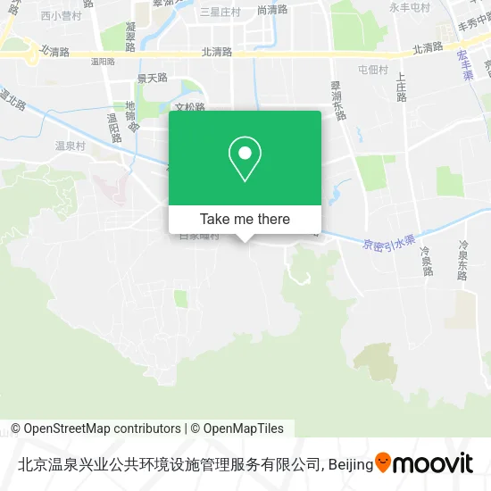 北京温泉兴业公共环境设施管理服务有限公司 map