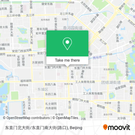 东直门北大街/东直门南大街(路口) map