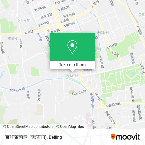 百旺茉莉园1期(西门) map