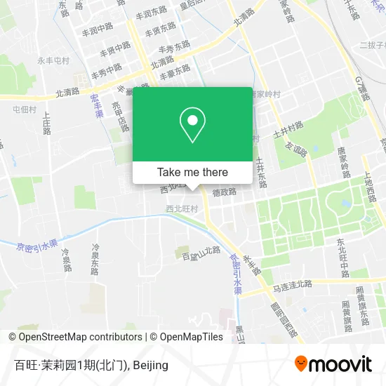 百旺·茉莉园1期(北门) map