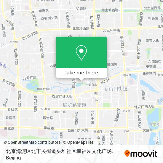 北京海淀区北下关街道头堆社区幸福园文化广场 map