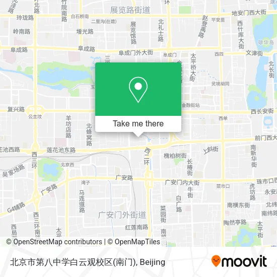 北京市第八中学白云观校区(南门) map
