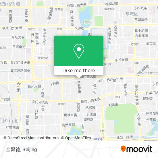 全聚德 map