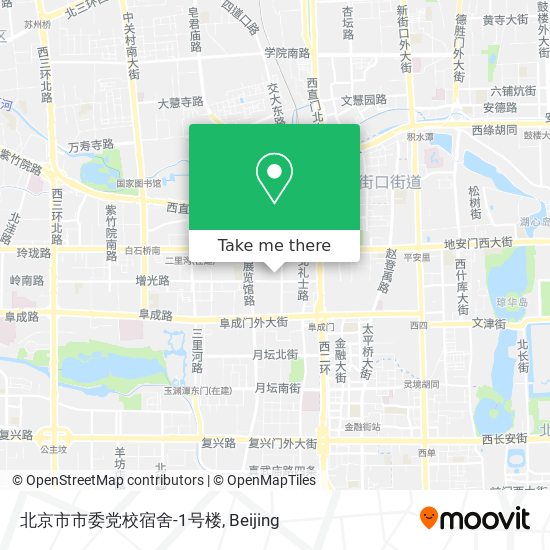 北京市市委党校宿舍-1号楼 map